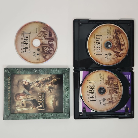 THE DESOLATION OF SMAUG Extended Edition 3 Blu Ray Set, MINT CONDITION - Picture 3 of 14